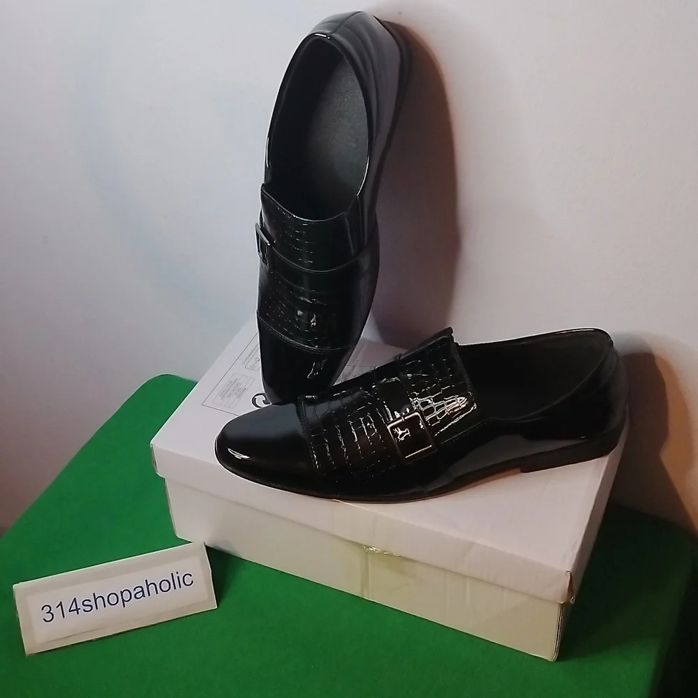 Boys Black Patent Leather Dress Shoes